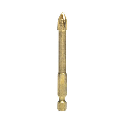 10mm Head Carbide Tile เจาะ Bits Hex Shank Cross เซรามิค Porcelain Masonry Stone